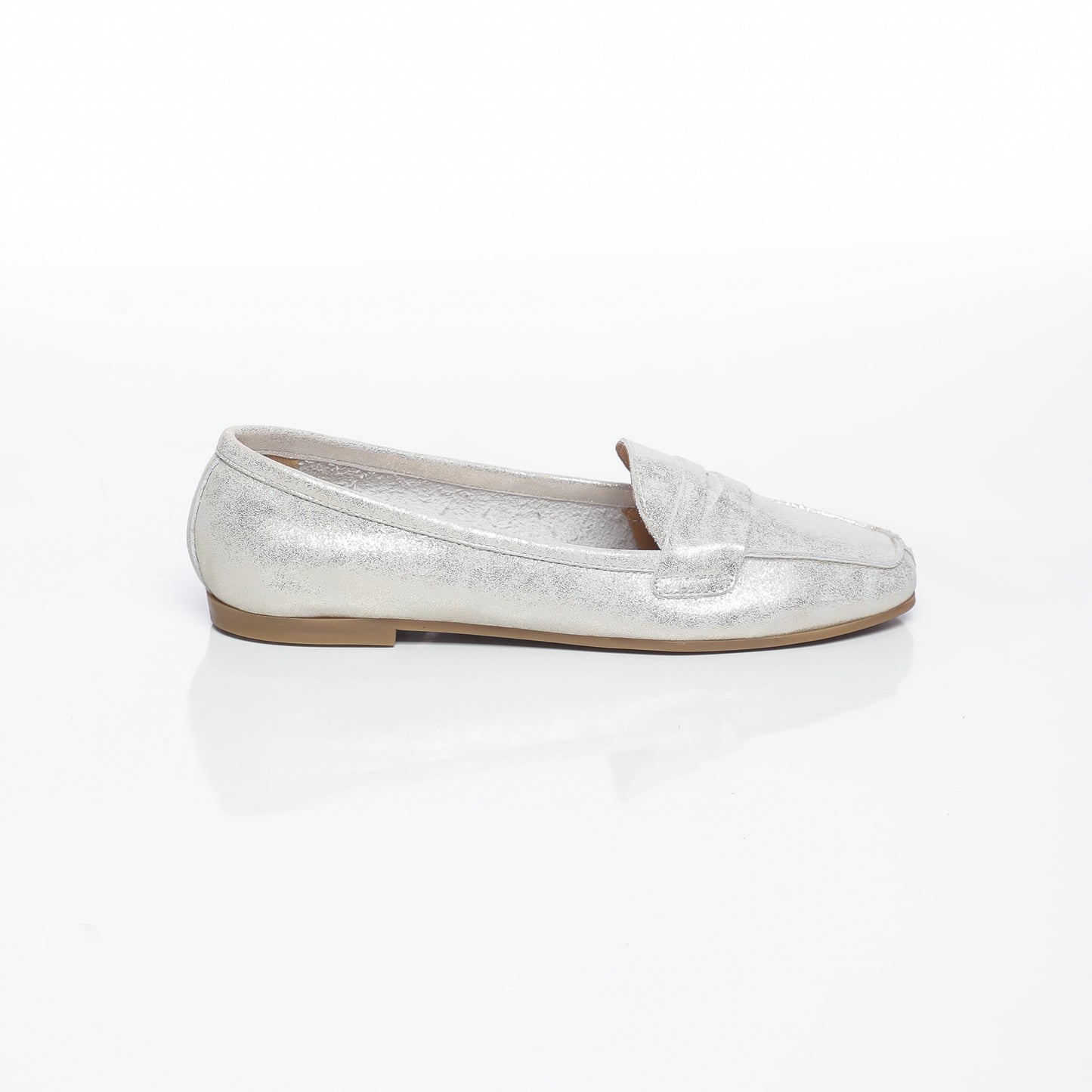 Elise Cuir Platiné Blanc