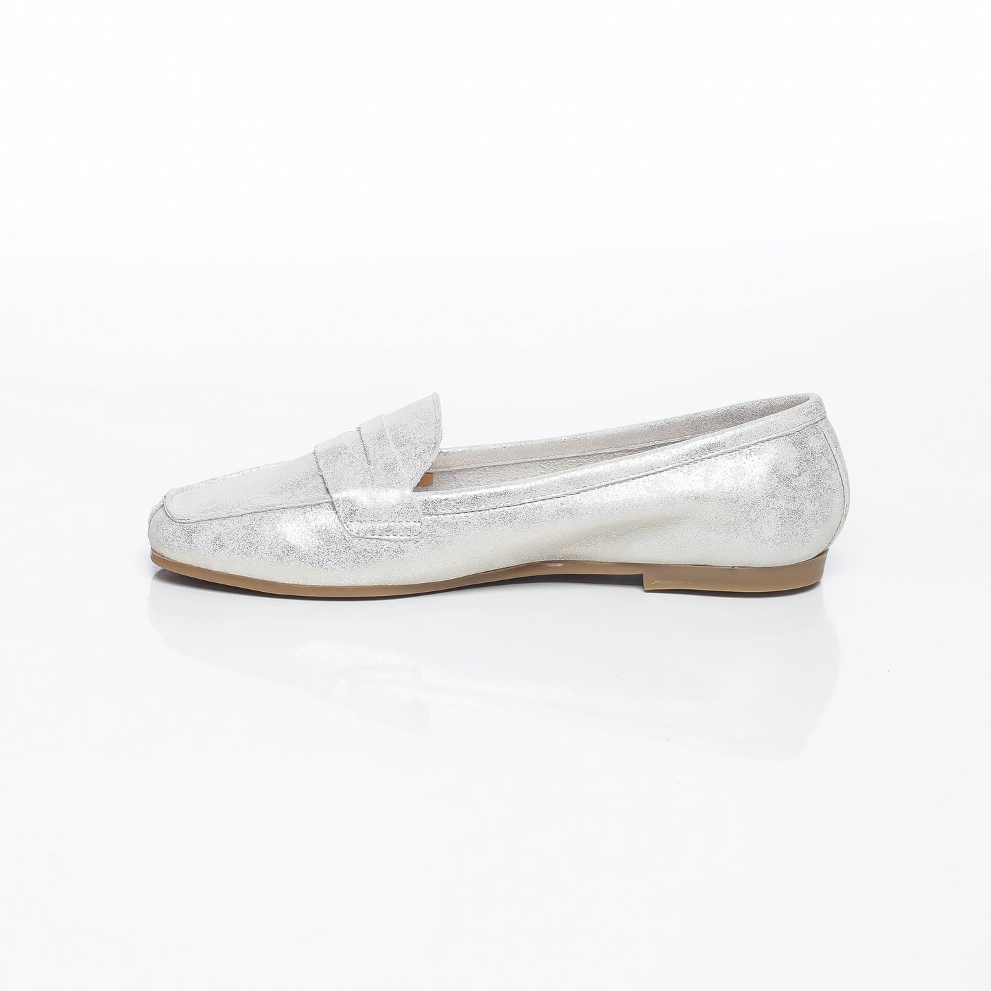 Elise Cuir Platiné Blanc