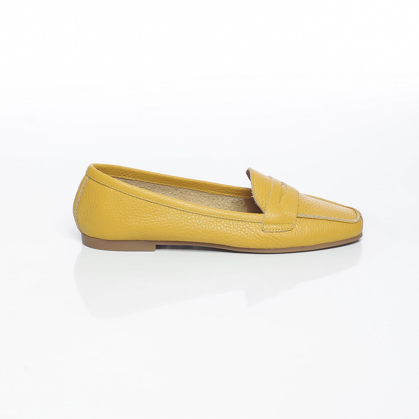 Elise Cuir Granulé Jaune