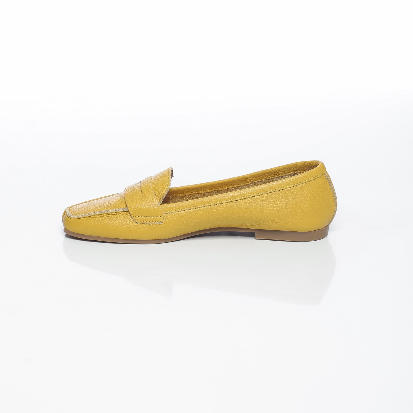 Elise Cuir Granulé Jaune