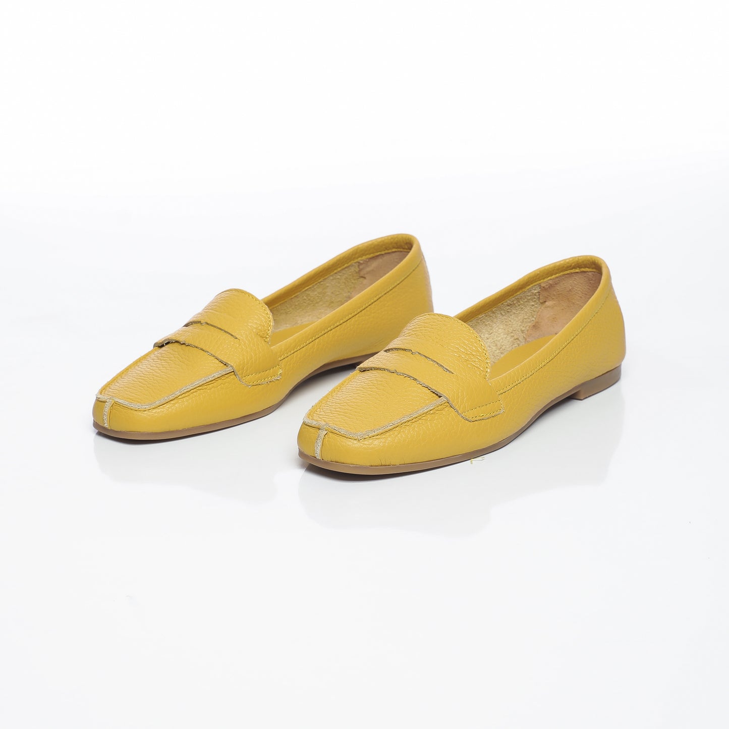 Elise Cuir Granulé Jaune