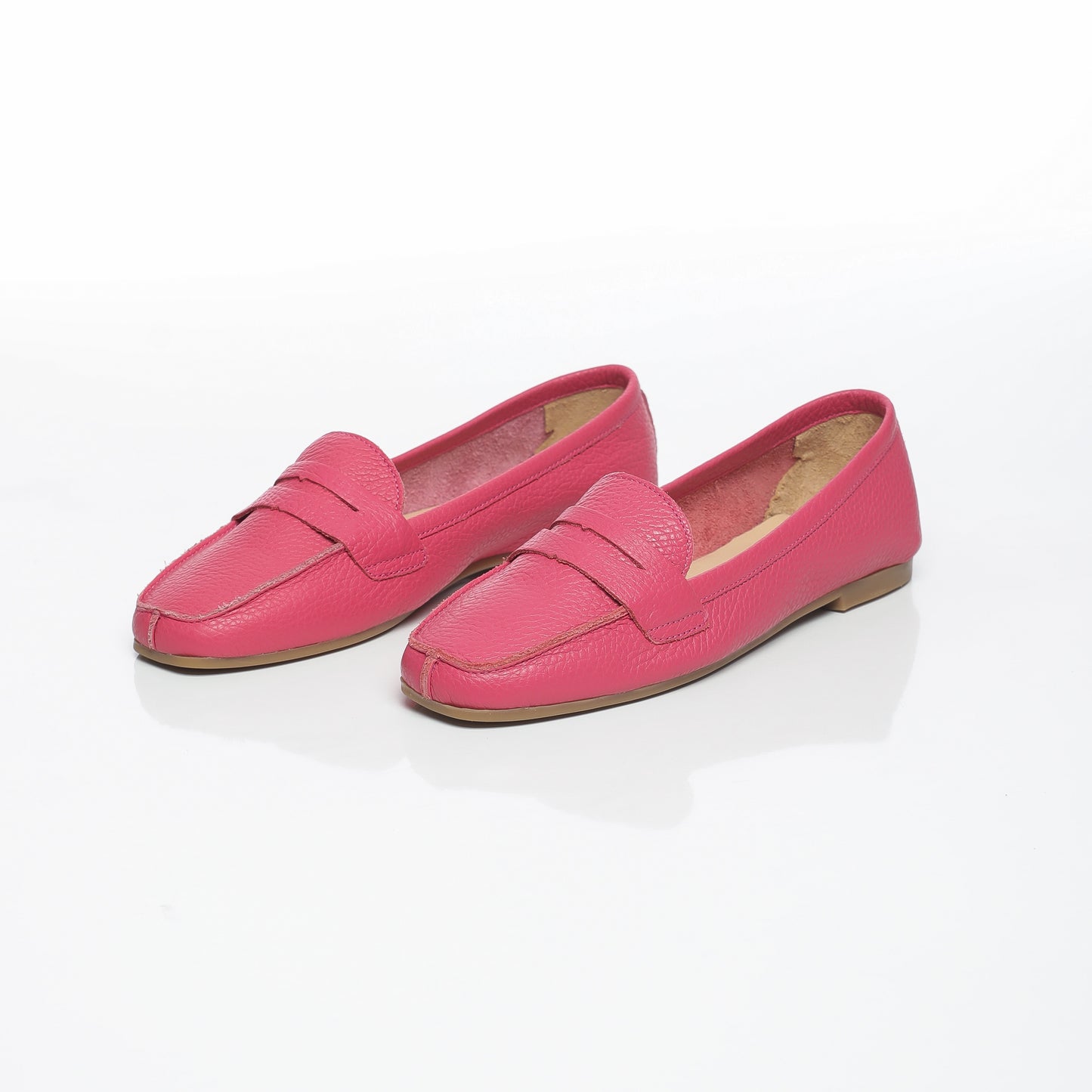 Elise Cuir Granulé Fuchsia