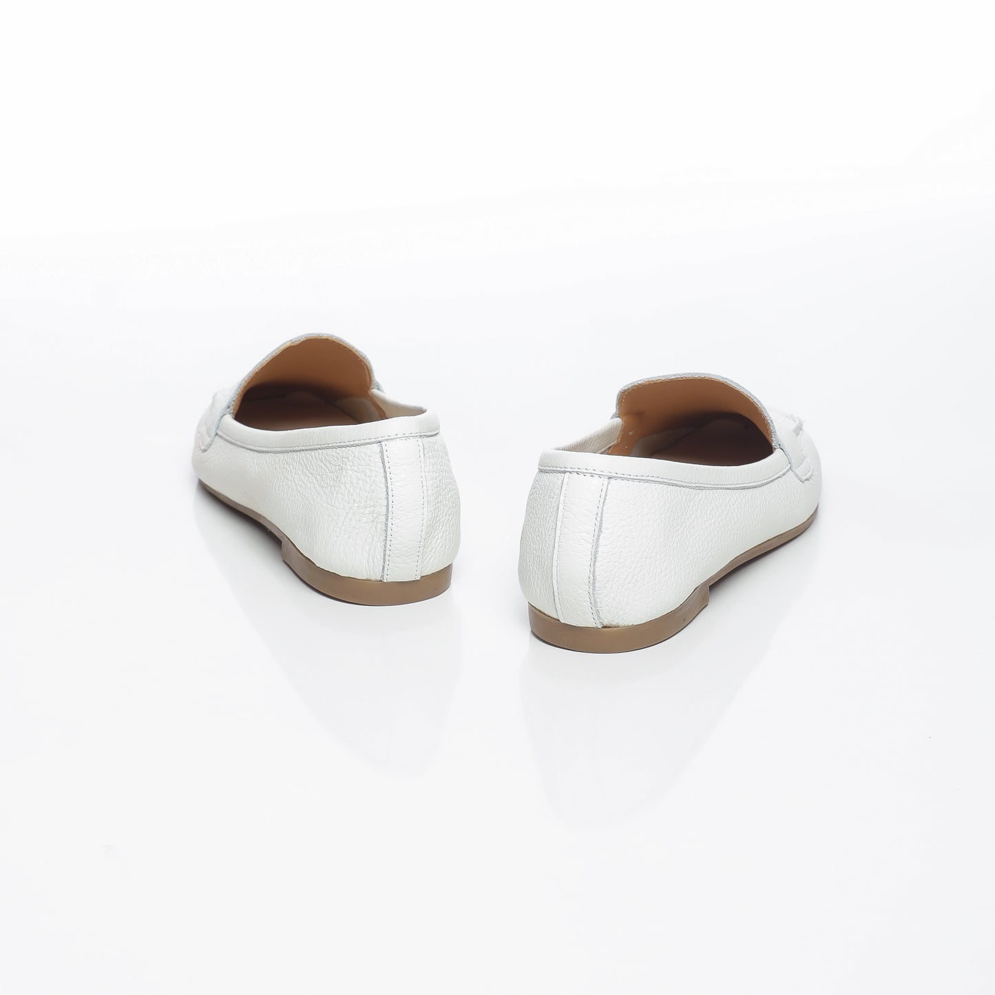 Elise Cuir Granulé Blanc
