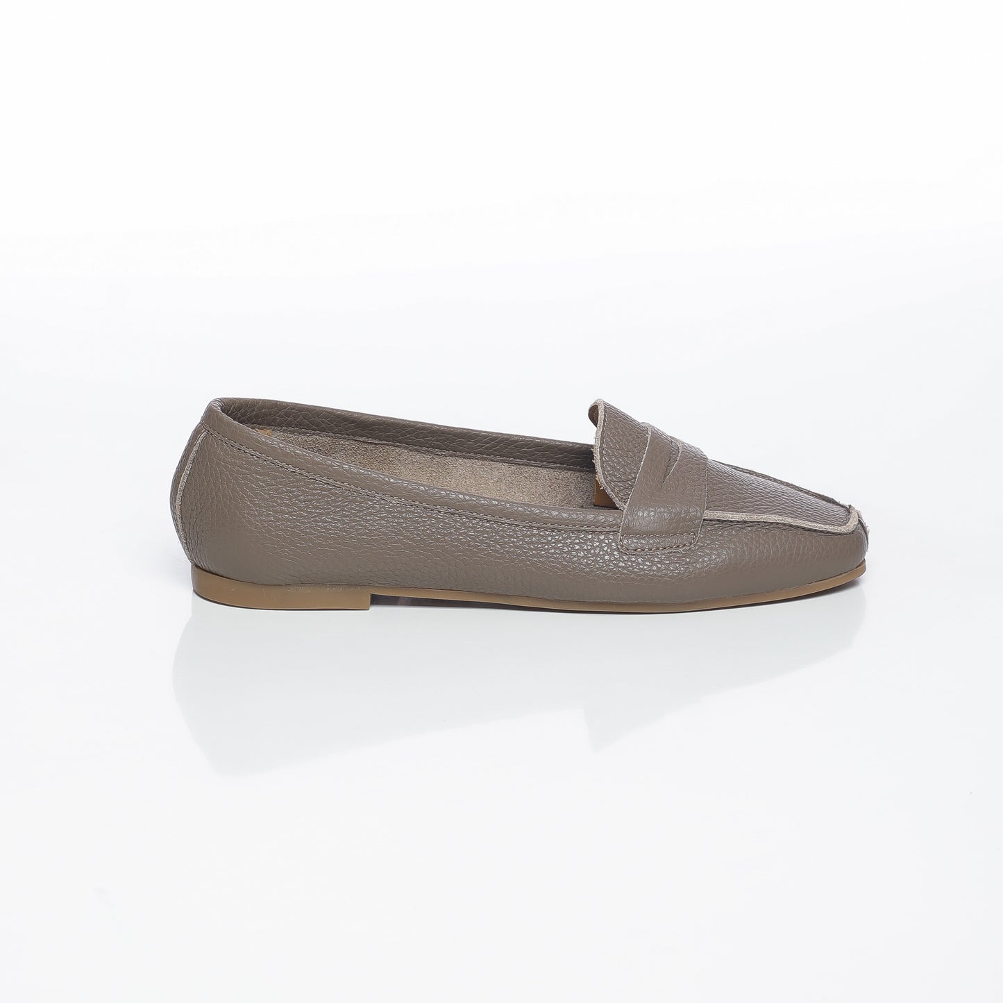 Elise Cuir Taupe Clair