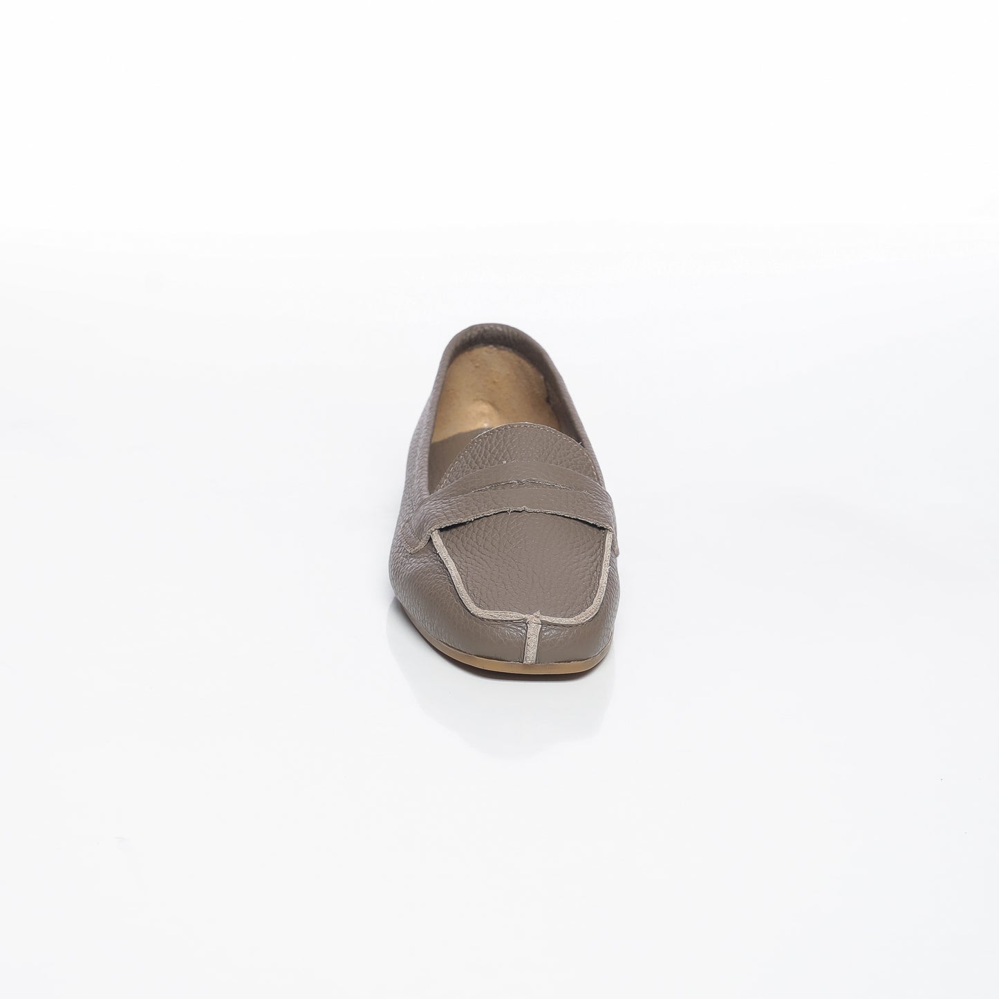 Elise Cuir Taupe Clair
