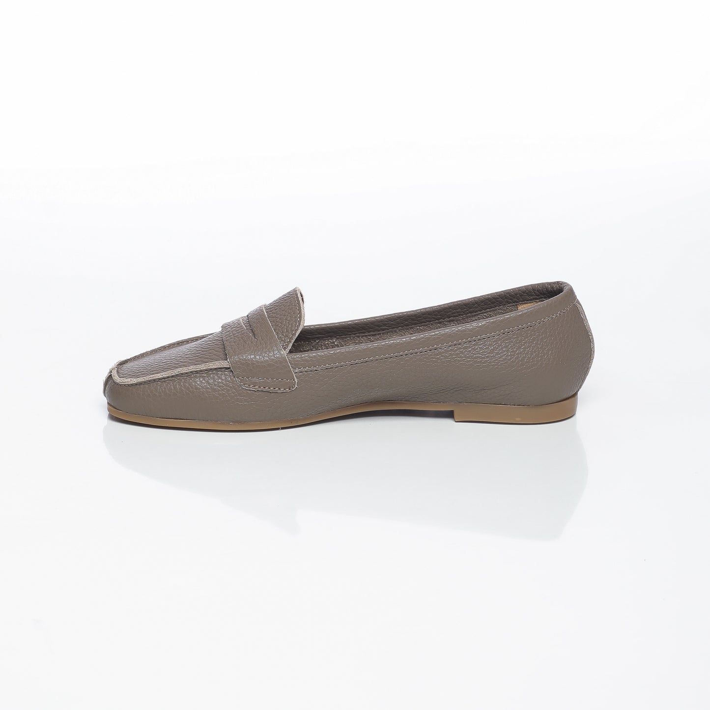 Elise Cuir Taupe Clair