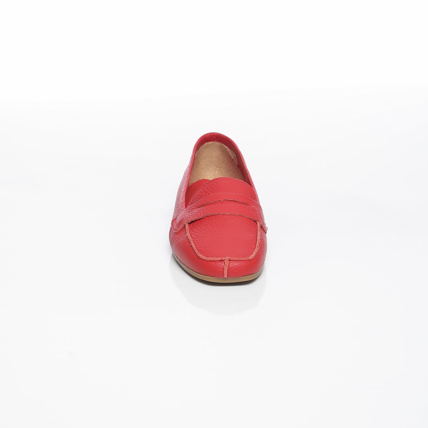 Elise Cuir Granulé Rouge