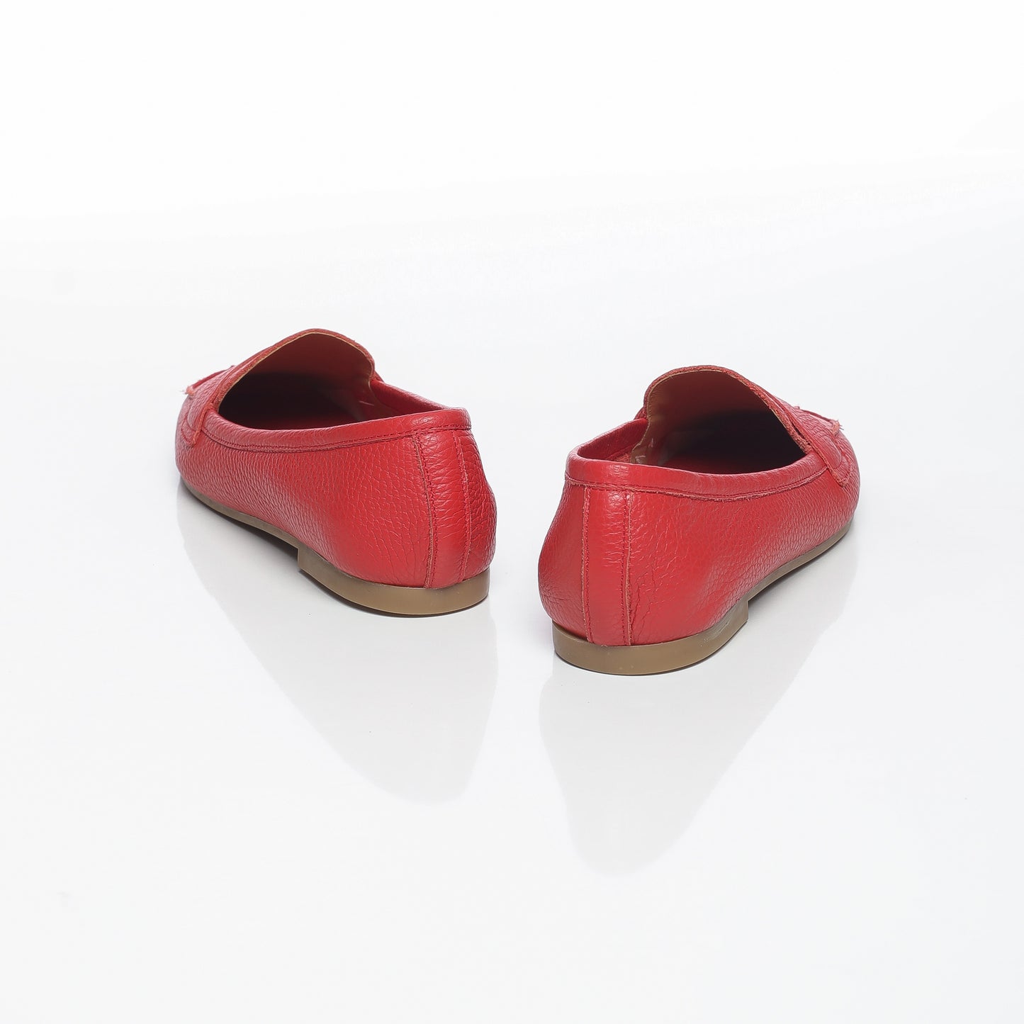 Elise Cuir Granulé Rouge