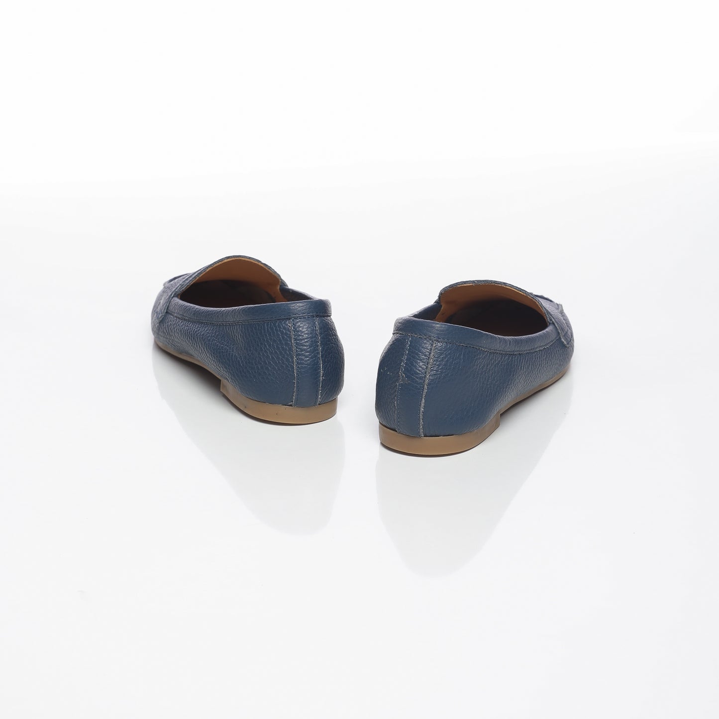 Elise Cuir Granulé Bleu Marine