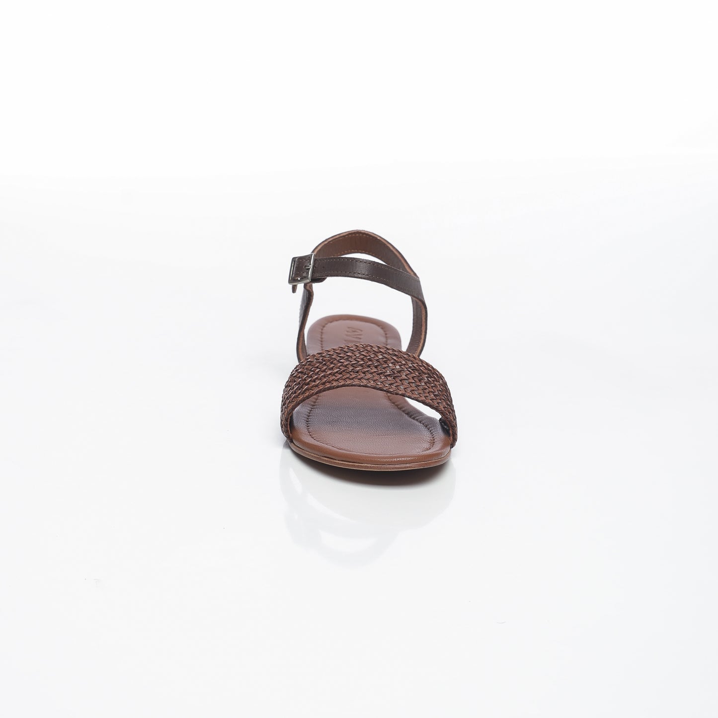 Elara Raffia Marron & Cuir Marron