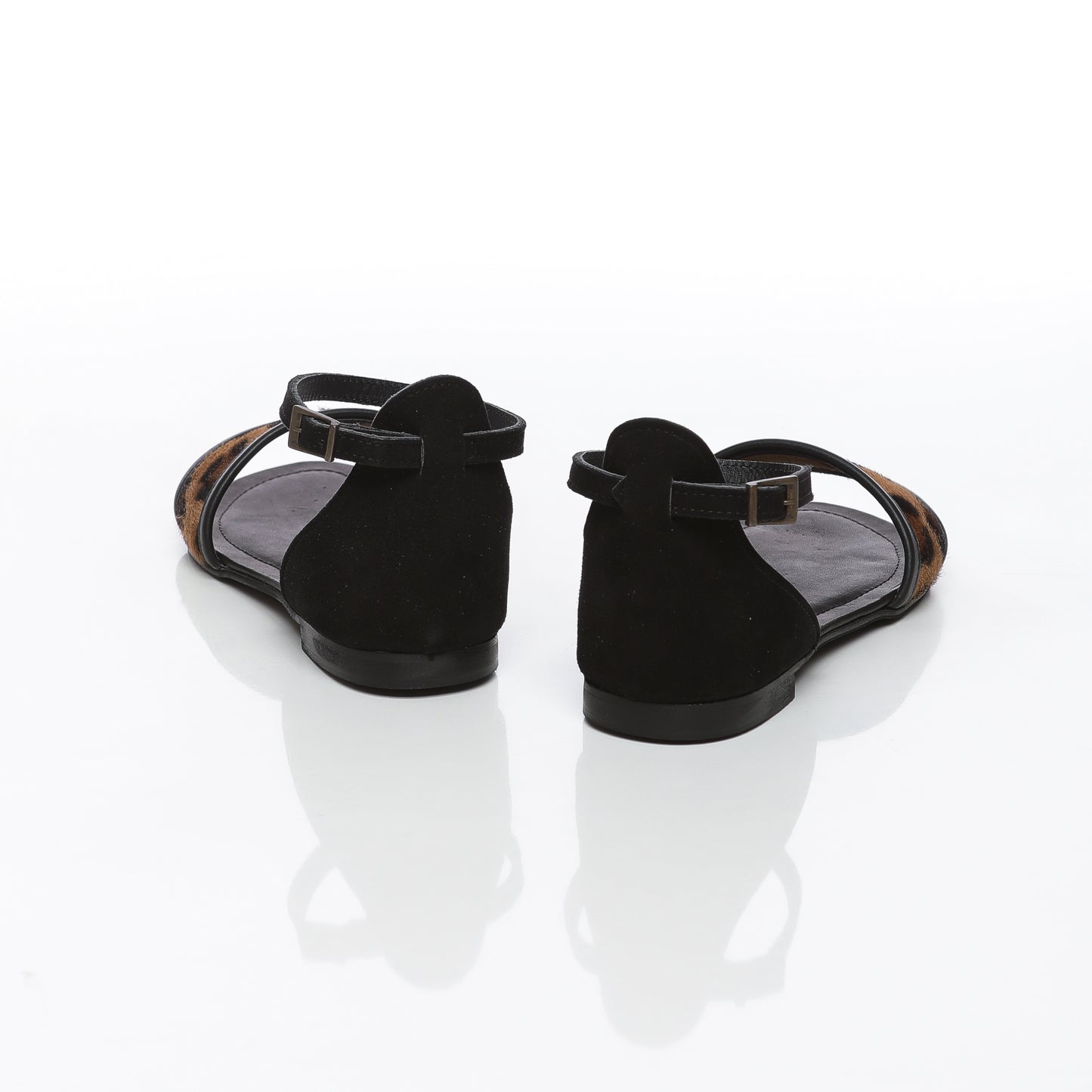 Vallino Cuir Noir & Cavallino Macculato