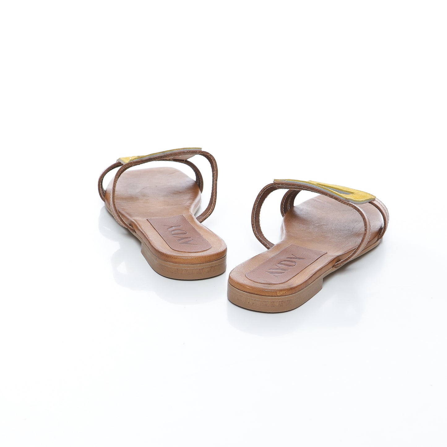 Carino Cuir Camel & Jaune