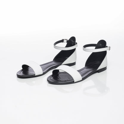 Violette Cuir Blanc