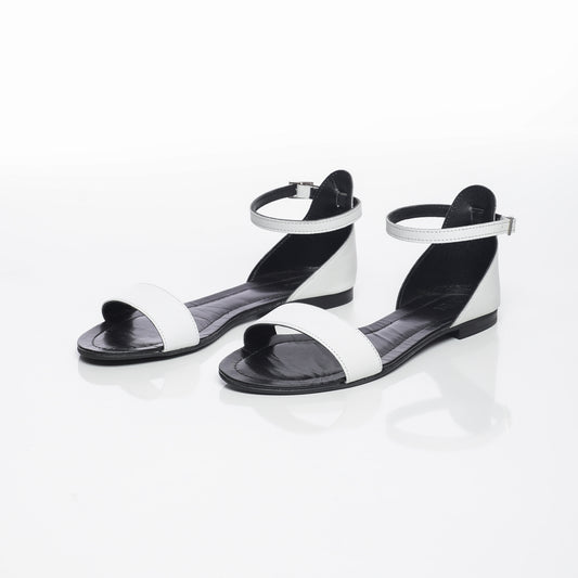 Violette Cuir Blanc