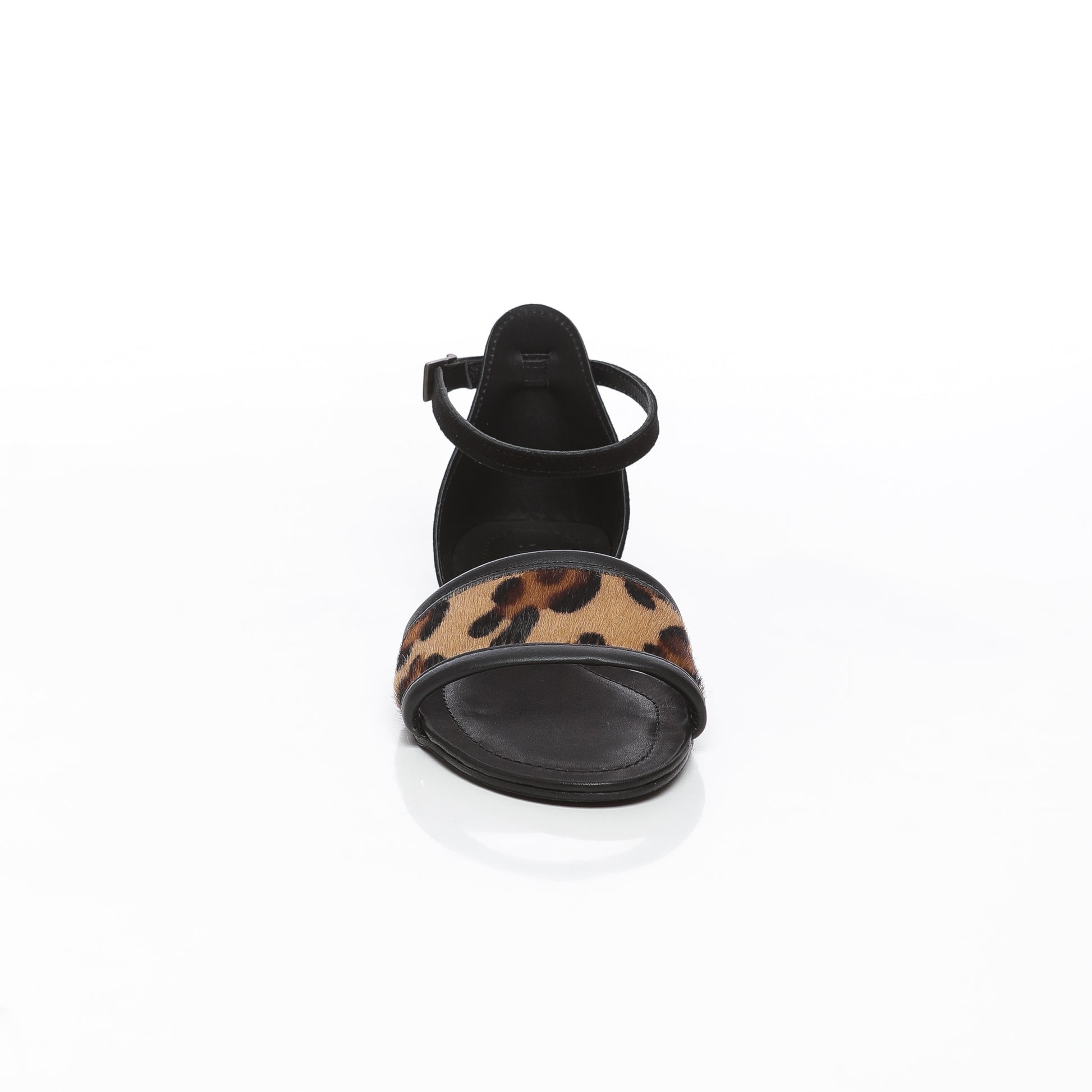 Vallino Cuir Noir & Cavallino Macculato