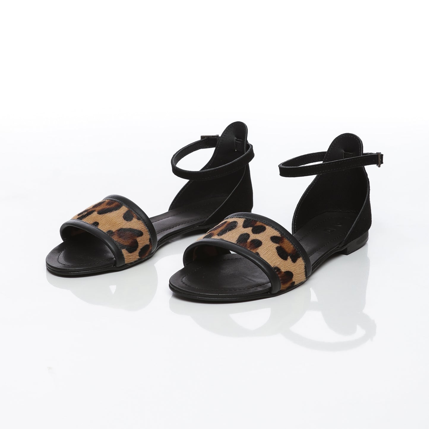 Vallino Cuir Noir & Cavallino Macculato