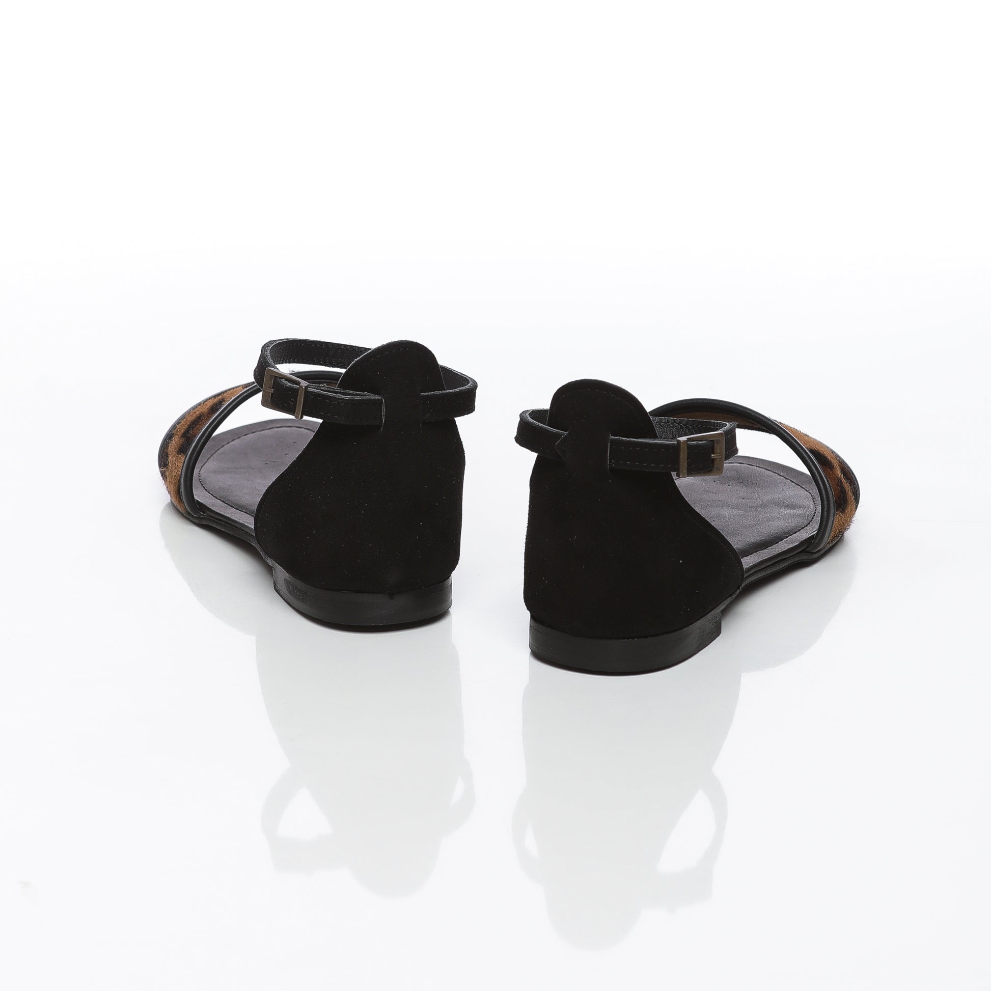 Vallino Cuir Noir & Cavallino Macculato