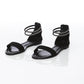 Versilia Daim Noir & Strass Noir