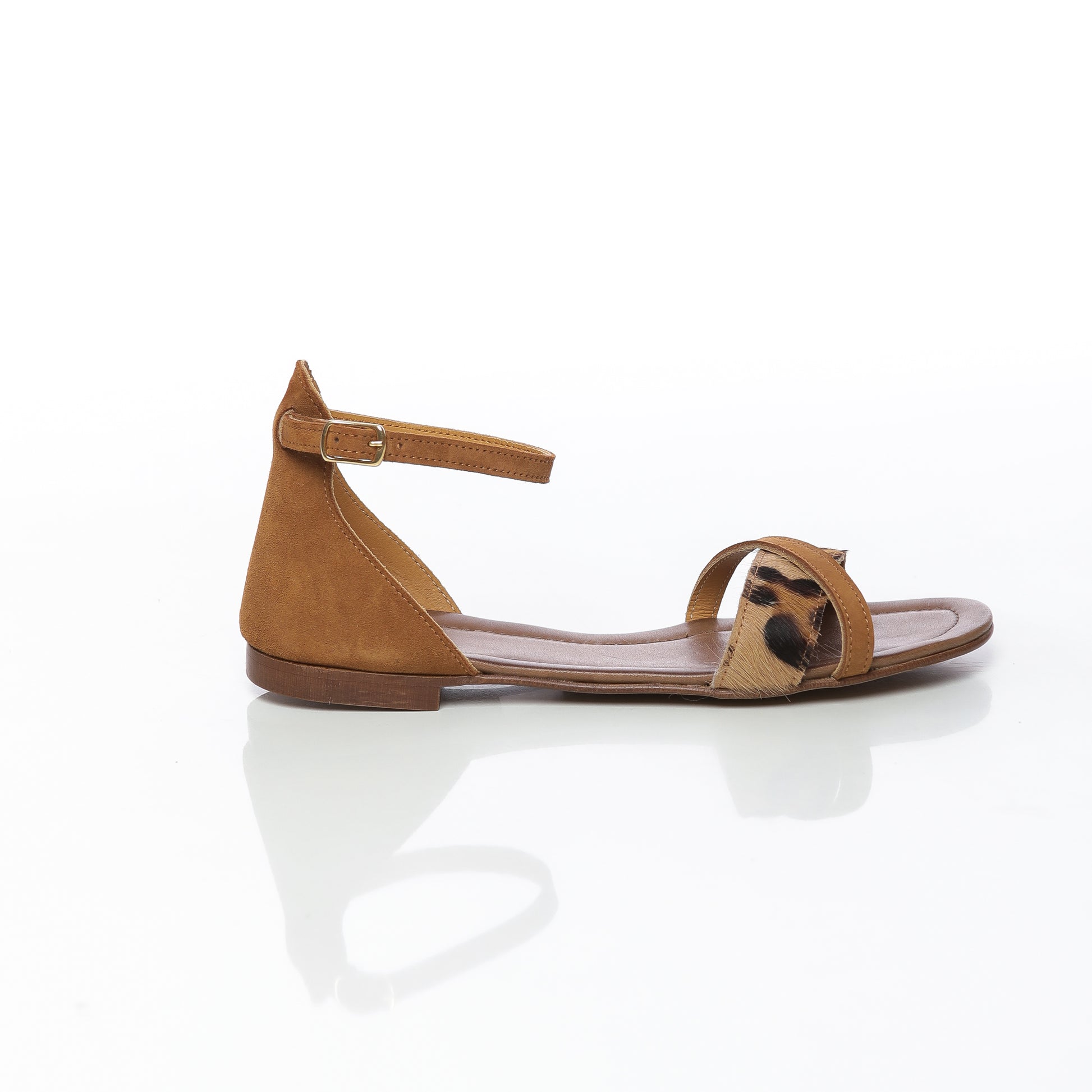 Pivoine Daim Camel & Leopard