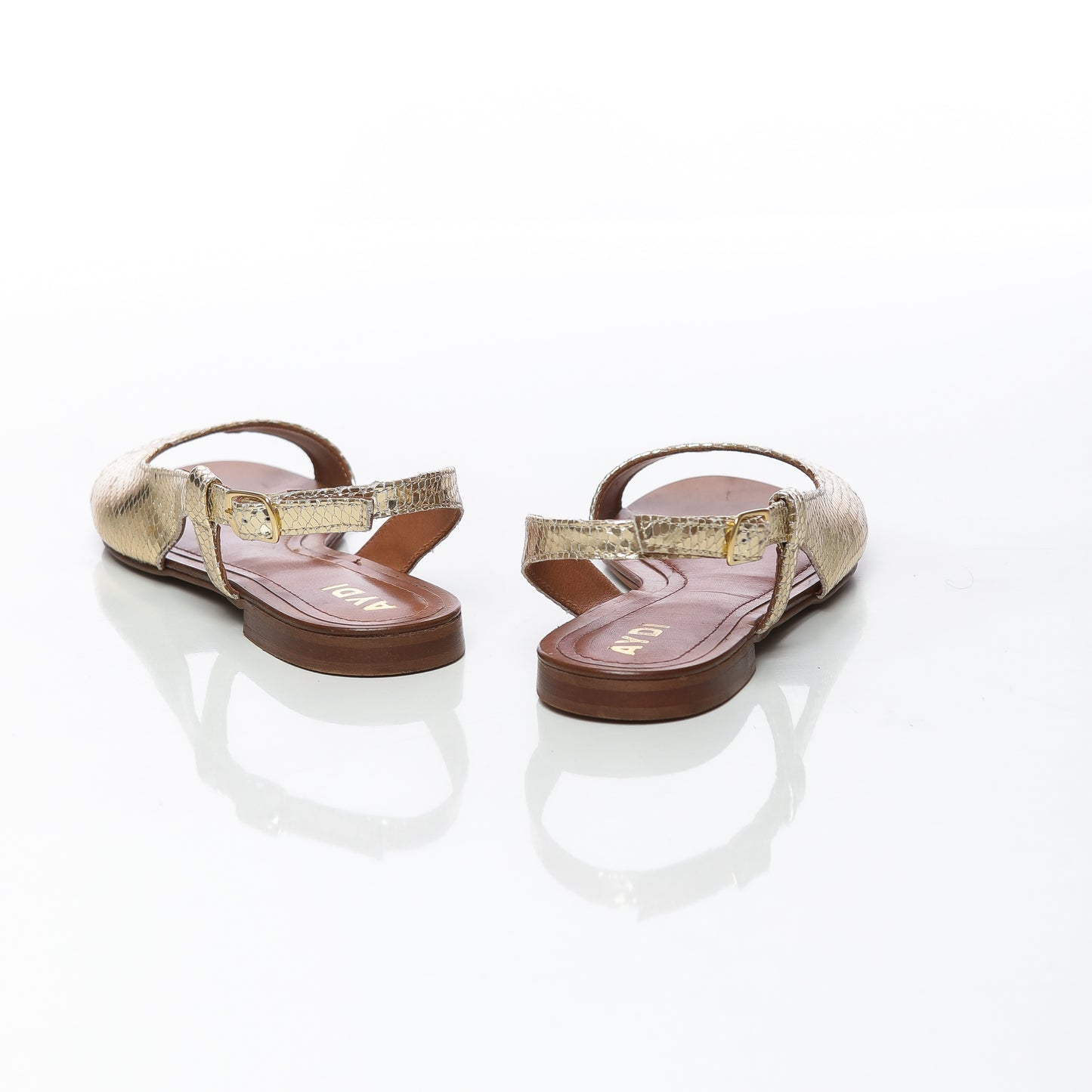 Tulipe Cuir Python Gold