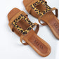 Carino Cuir Camel & Leopard