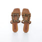 Carino Cuir Camel & Leopard